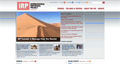 Desktop Screenshot of internationalreportingproject.org