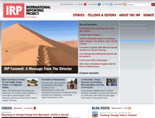 Tablet Screenshot of internationalreportingproject.org
